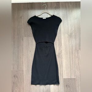 Aritizia Wilfred Black Cutout Dress